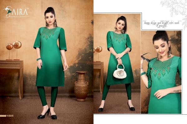 Saira Sakhi 1 Designer Cotton Embroidery Kurti 